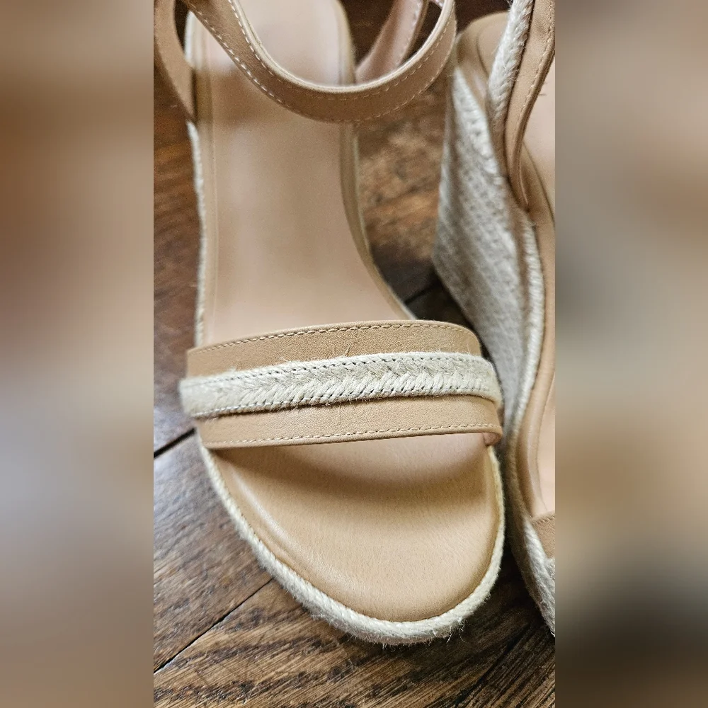 Women’s Ankle-Strap Cream Espadrille Sandals